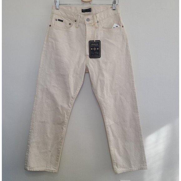 NWT Ralph Lauren Polo Collectionx Naomi Glasses Jeans Beige Mens size 30